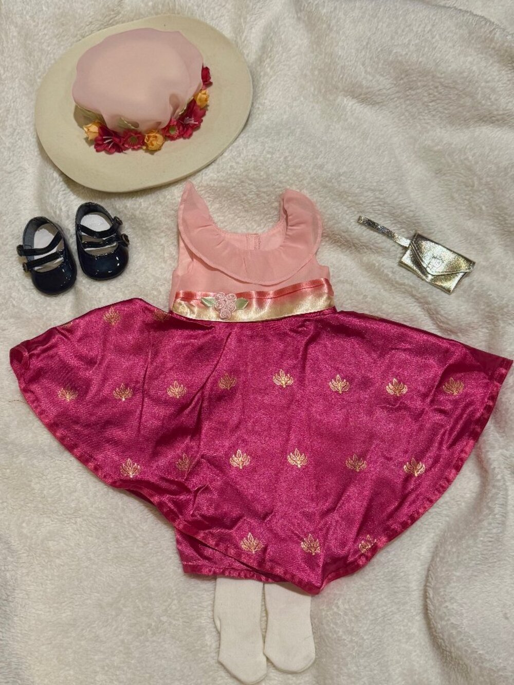 American Girl Floral Dress Set- RARE